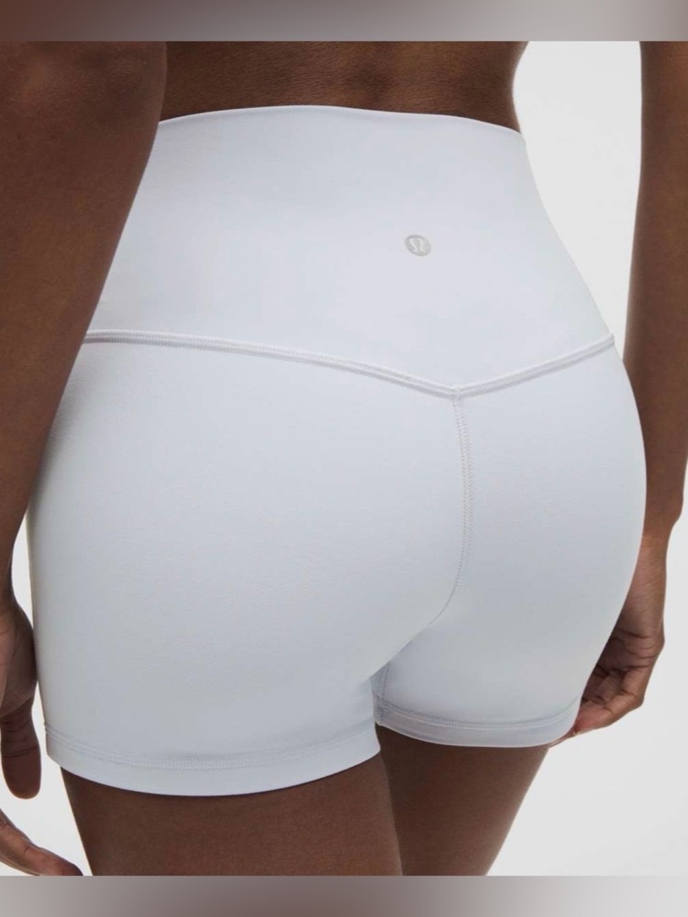lululemon athletica High-Rise White Athletic Shorts